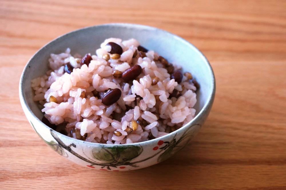 小豆と麦のデトックスご飯